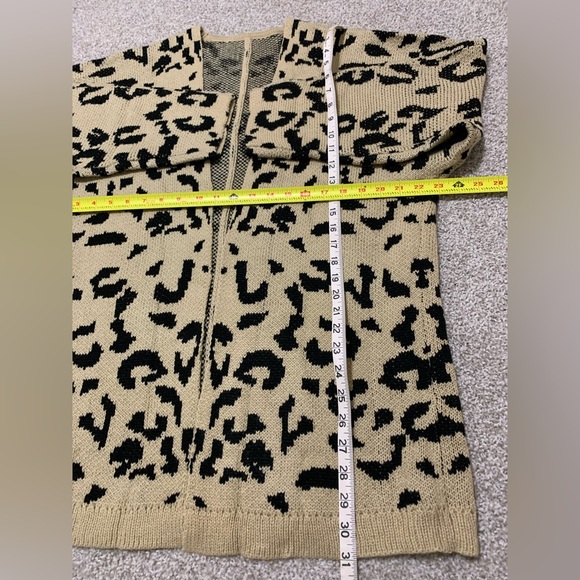 Leopard Cardigan Sz L - Picture 3 of 4